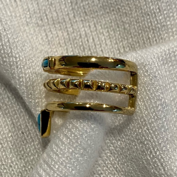 Stella & Dot Turquoise Stacked Ring - Picture 4 of 6